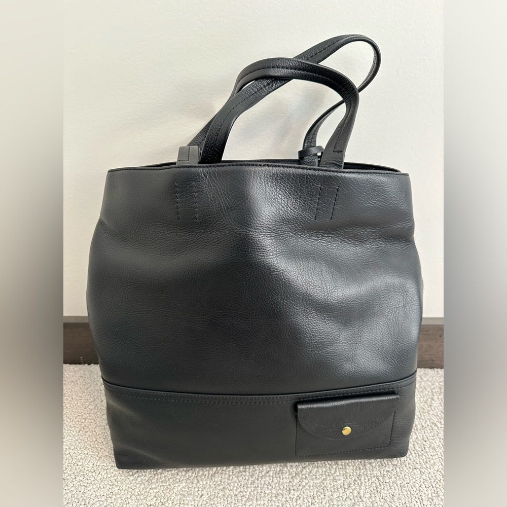 NWT J Crew Leather Tote Bag